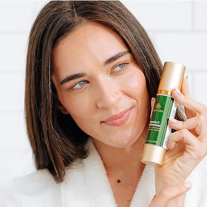 TREE OF LIFE MOISTURIZER, VITAMIN C FACE CREAM - HYDRATING & BRIGHTENING LOTION, REDUCES DARK SPOTS - DERMATOLOGIST-TESTED FOR DRY SENSITIVE SKIN - WHITENING FACIAL SKIN CARE - 1.7 FL OZ - Image 2